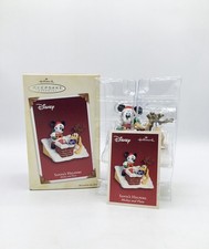 Hallmark Keepsake Disney Santa's Helpers Mickey & Pluto 2005 Christmas Ornament picture
