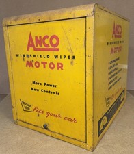 VTG ANCO Windshield Wiper Motor Metal Store Display USA Rare Design 17x22x20” picture