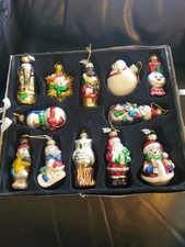Vintage Thomas Pacconi Hand  Blown Glass Christmas Ornaments picture