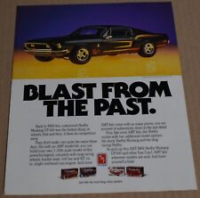 1987 Print Ad Blast from the Past Shelby Mustang GT-500 AMT Model Art Car Style picture