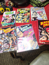 The Dirty Pair comic lot +   Biohazard Signed 1st Edition Hardcover  picture