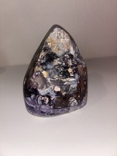 Tiffany Stone Free Form Purple Blue Druzy Mosaic Crystal Mineral Specimen Utah picture