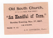 1845 Worcester MA Park Street ME Church Dedication Broadside Estey Evans Printer picture