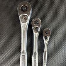 Craftsman 1/2 3/8 1/4 Ratchet Set - USA Vintage - Good Condition picture