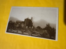 RPPC Volcan Popocatepetl - MEXICO Church Graveyard Postcard picture