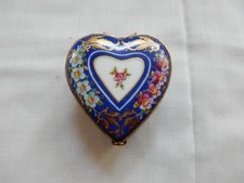 VTG.1982  Tiffany & Co Private Stock Heart Shaped Hand Painted Trinket Box picture