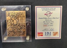 The Highland Mint Limited Edition Bronze Mint-Card Fantastic Four 0960/2500 picture