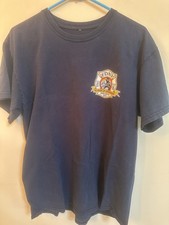 Vintage FDNY Engine 81 Ladder 46 Tee — Kingsbridge Bronx — Navy Blue — Medium —  picture