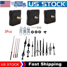 3PCS Silent Quartz Clock Replacement Movement Kit W/ 6 Style Hand for DIY Repair picture