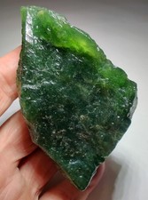 Nephrite Jade, translucent with vibrant green color. Pakistan. 235 grams. picture