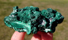 Green MALACHITE Natural FIBROUS Crystal from Congo in South Africa FM1 picture
