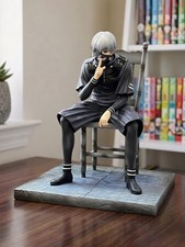 Ken Kaneki Figure Tokyo Ghoul 20cm 7.9in Sitting Chair Mask Anime Statue Gift picture