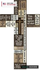 Wooden Cross Wall Decor 14 Inch Christians Wall Art Sign Religious Faith Easter picture