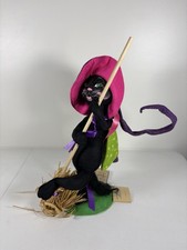 Vtg Annalee Purrfectly Witchy 3023 Cat Witch 1998 W/ Original Tags Bag picture