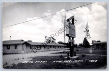 Michigan Rppc Postcard c1930-50s Motel Tafel Lake City Mich Vintage Photo picture