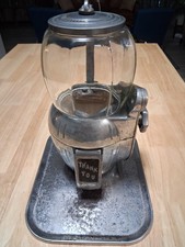1940s Atlas Bantam 5¢ Countertop Gumball Peanut Vending Machine - WORKS picture