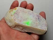 Very Nice Large Australian Opal Lightning Ridge Opal Gem Cooper Polished Clam picture