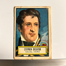 1952 Topps CTCG #38 Stephen Decatur Naval Hero Look N See picture