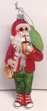 Ashland Christmas Selfie Santa Glass Ornament Sunglasses Coffee Cup New With Tag picture