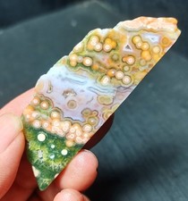 Rare 22G Natural Orbicular Ocean Jasper 8th Vein Rough Healing A134 picture