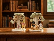 Lenox Disney Winnie the Pooh Picnic Candlestick Set 2004 Tigger Eeyore Piglet picture