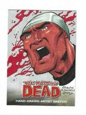 THE WALKING DEAD COMIC BOOK PART 1 TRADING CARD 1/1 SKETCH CARD by Travis Walton picture