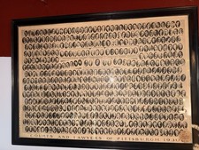 Vintage 1930 Courts and Lawyers of Pittsburgh Large Format Composite Portrait picture