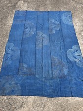 1930s,Vintage Japanese Kimono Fabric Indigo Blue, BORO,襤褸,220cm×163cm picture