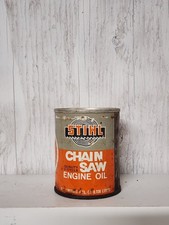 VINTAGE STIHL 8 OZ BAR & CHAIN OIL CAN CHAINSAW *full* picture