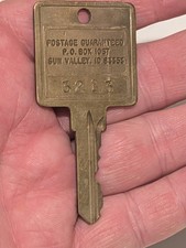 Vintage Sun Valley Idaho Hotel Room Key Brass 3213 Postage Guaranteed Vtg picture