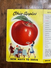 Vintage 1953 Ohio Apples New Ways to Serve Recipe Brochure Ohio Apple Institute picture