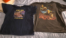 Star Trek Lot of 2 T-Shirts - Trouble With Tribbles & The Experience Event picture