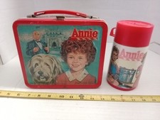 vintage 1981 Annie Metal Lunchbox & Thermos Set Aladdin Industries. picture