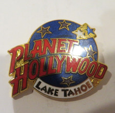 Planet Hollywood Lake Tahoe Globe Lapel Hat Pin 1 1/4