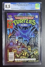 VERY RARE 1990 TEENAGE MUTANT NINJA TURTLES MOVIE CANADIAN PRICE VARIANT CGC 8.5 picture