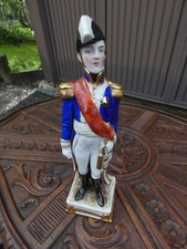 German Scheibe alsbach marked porcelain napoleon general BERTRAND figurine picture