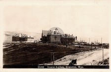 State Hospital For Insane Asylum Evanston Wyoming RPPC Photo Postcard COPY picture