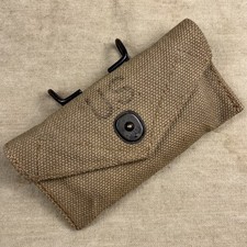 WWII US British Made First Aid Pouch M. E. Co. 1943 Original Rare LTD Snap picture