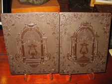 EXTREMELY RARE QUARTER PLATE KINSLEY & PARKER DAGUERREOTYPE CASE LYRE IN WINDOW picture