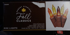 Fall Mini String Lights 50 ct 12 ft. by Robert Stanley Fall Classics 11.4 ft picture