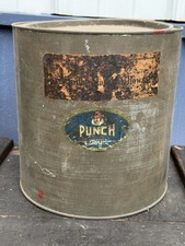 Vintage Early 1900's PUNCH Marshmallows Advertising Tin With Paper Label picture