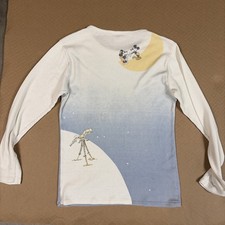 Vtg 70s Disney Kennington Mickey Minnie Ombre Scenic Shirt French Poetry W Small picture