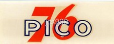 VINTAGE PICO CALIFORNIA '40s ORIGINAL UNION 76 GAS STATION SOUVENIR TRAVEL DECAL picture