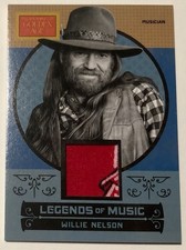 2014 Panini Golden Age Legends of Music Willie Nelson Costume Relic Card #3 picture