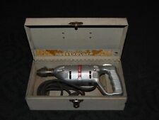 Vintage Fairchild Industries Electric Drill F149 Keyless Chuck, w/Metal Case picture