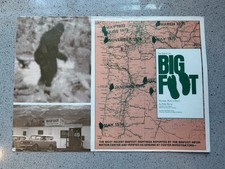 Rare 1975 Peter Byrne Initialed Bigfoot Information Center Postmarked Letter Map picture