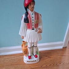 Rare Vintage Metaxa Ouzo Greek Soldier  Decanter  Liquor Wine Bottle  picture