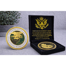 US Naval Special Warfare Command Navy Seals Sea Air Land Navy w/Retirement Award picture