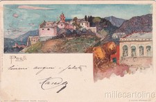 * PEGLI - Genoa - Illustrated Panorama (Manuel Wielandt) 1900 picture