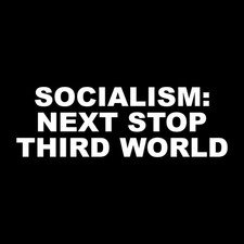 Socialism Next Stop Third World Sticker Decal Sticker White Die Cut Vinyl picture